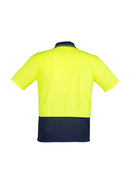 Unisex Hi Vis Basic Spliced Polo - Short Sleeve ZH231