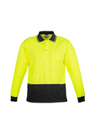 Unisex Hi Vis Basic Spliced Polo - Long Sleeve ZH232