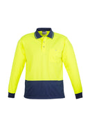 Unisex Hi Vis Basic Spliced Polo - Long Sleeve ZH232