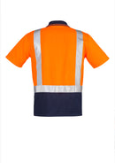Mens Hi Vis Spliced Polo - Short Sleeve Shoulder Taped ZH233