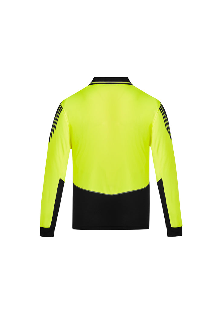 Mens Hi Vis Flux L/S Polo  ZH310