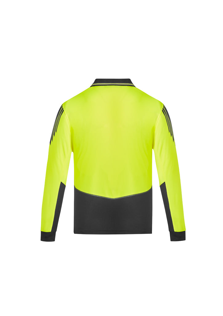 Mens Hi Vis Flux L/S Polo  ZH310