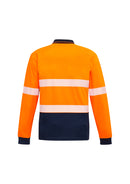 Unisex Hi Vis Segmented L/S Polo - Hoop Taped  ZH530