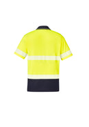 Unisex Hi Vis Segmented S/S Polo - Hoop Taped ZH535