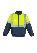Mens HI Vis Quilted Flying Jacket ZJ351
