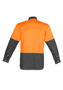 Mens Hi Vis Spliced Industrial Shirt ZW122