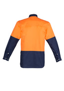 Mens Hi Vis Spliced Industrial Shirt ZW122