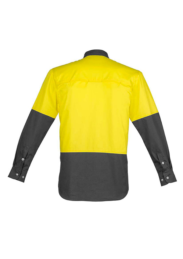 Mens Hi Vis Spliced Industrial Shirt ZW122