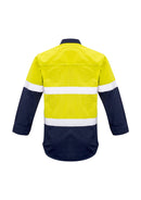 Mens FR Closed Front Hooped Taped Spliced Shirt ZW133