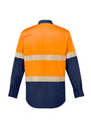 Mens Rugged Cooling Hi Vis Segmented Tape L/S Shirt ZW229