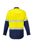 Mens Rugged Cooling Hi Vis Segmented Tape L/S Shirt ZW229