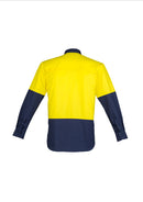 Mens Hi Vis Closed Front L/S Shirt ZW560