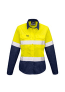 Womens Rugged Cooling Taped Hi Vis Spliced Shirt ZW720