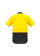 Mens Rugged Cooling Hi Vis Spliced S/S Shirt  ZW815