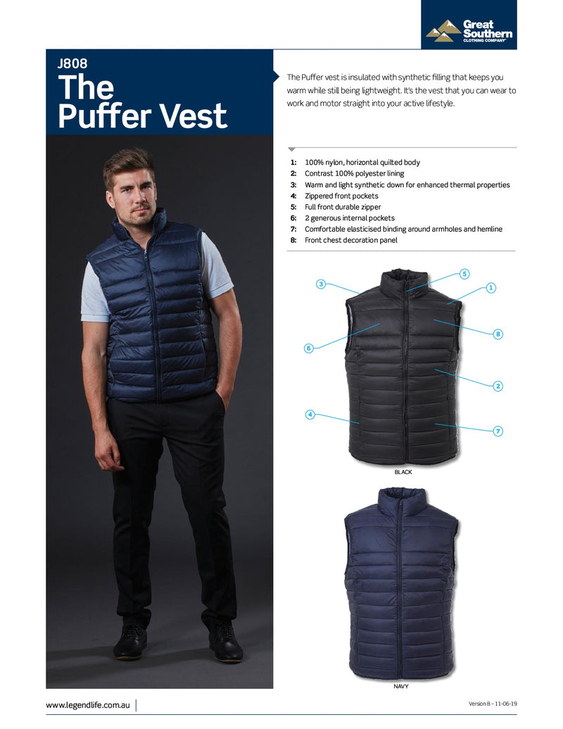 J808 The Puffer Vest