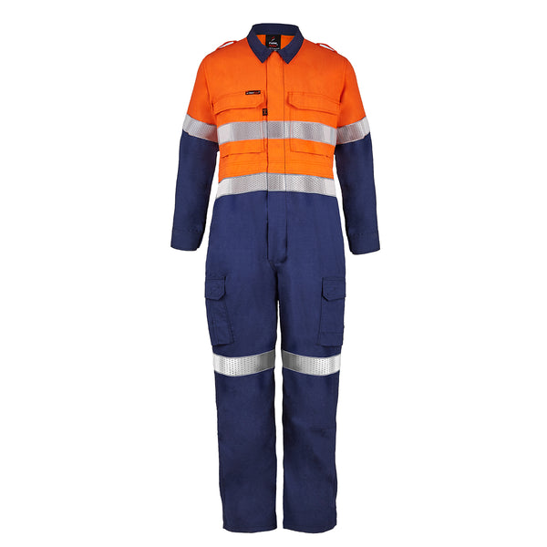 TORRENT HRC2 HI VIS TWO TONE COVERALL WITH FR REFLECTIVE TAPE FCT005A