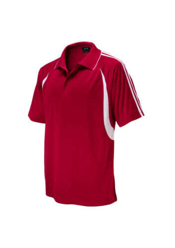 Mens Polo Flash P3010 Red/White Stock Clearance