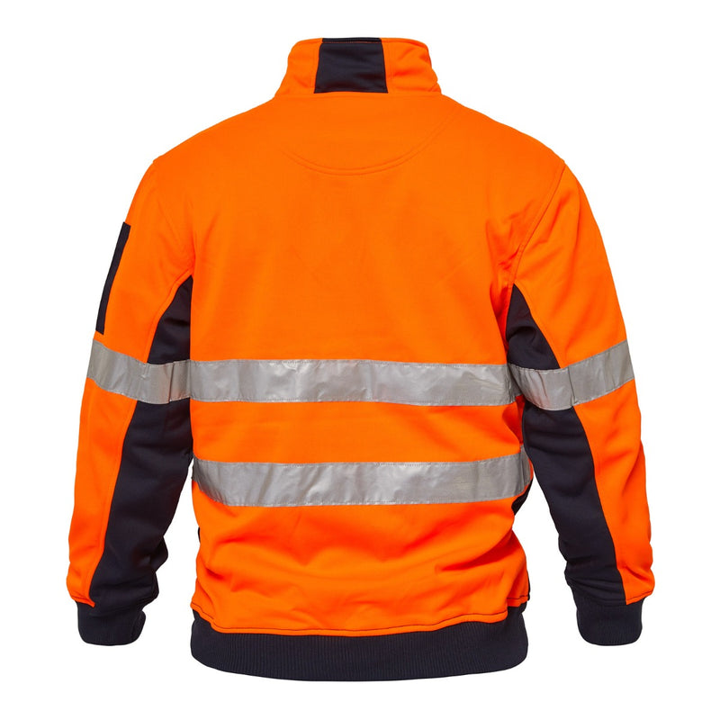 RIDGE HIVIS TWO TONE 1/2 ZIP PULLOVER WITH CSR TAPE WT8013