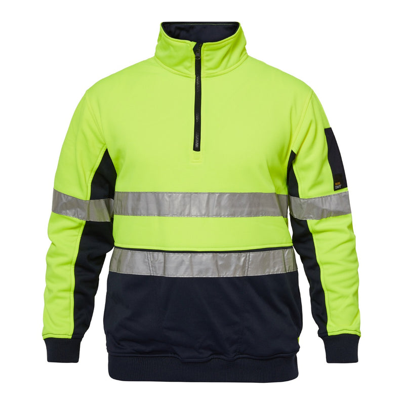 RIDGE HIVIS TWO TONE 1/2 ZIP PULLOVER WITH CSR TAPE WT8013