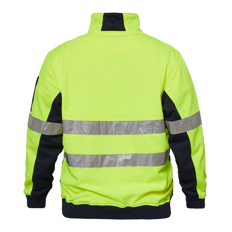 RIDGE HIVIS TWO TONE 1/2 ZIP PULLOVER WITH CSR TAPE WT8013