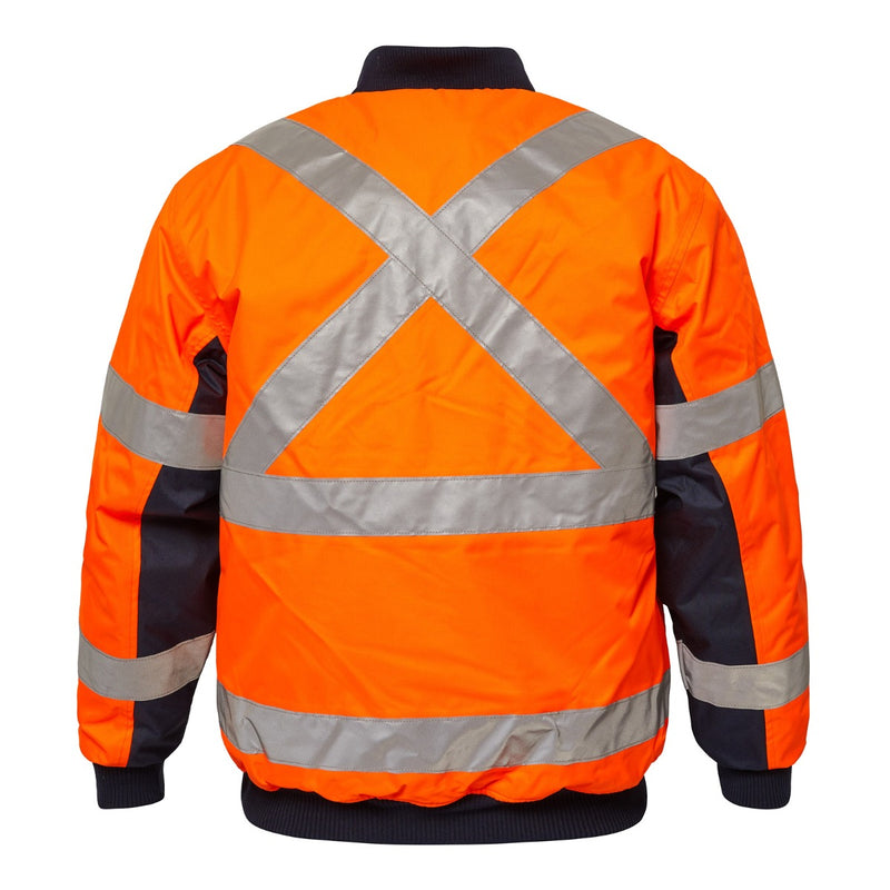 TEMPEST HI VIS BOMBER JACKET WITH X - PATTERN TAPE WW9010